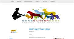 Desktop Screenshot of bonecancerdogs.org